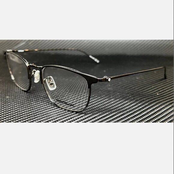 Mont Blanc Ruthenium Men's 53mm Eyeglasses
